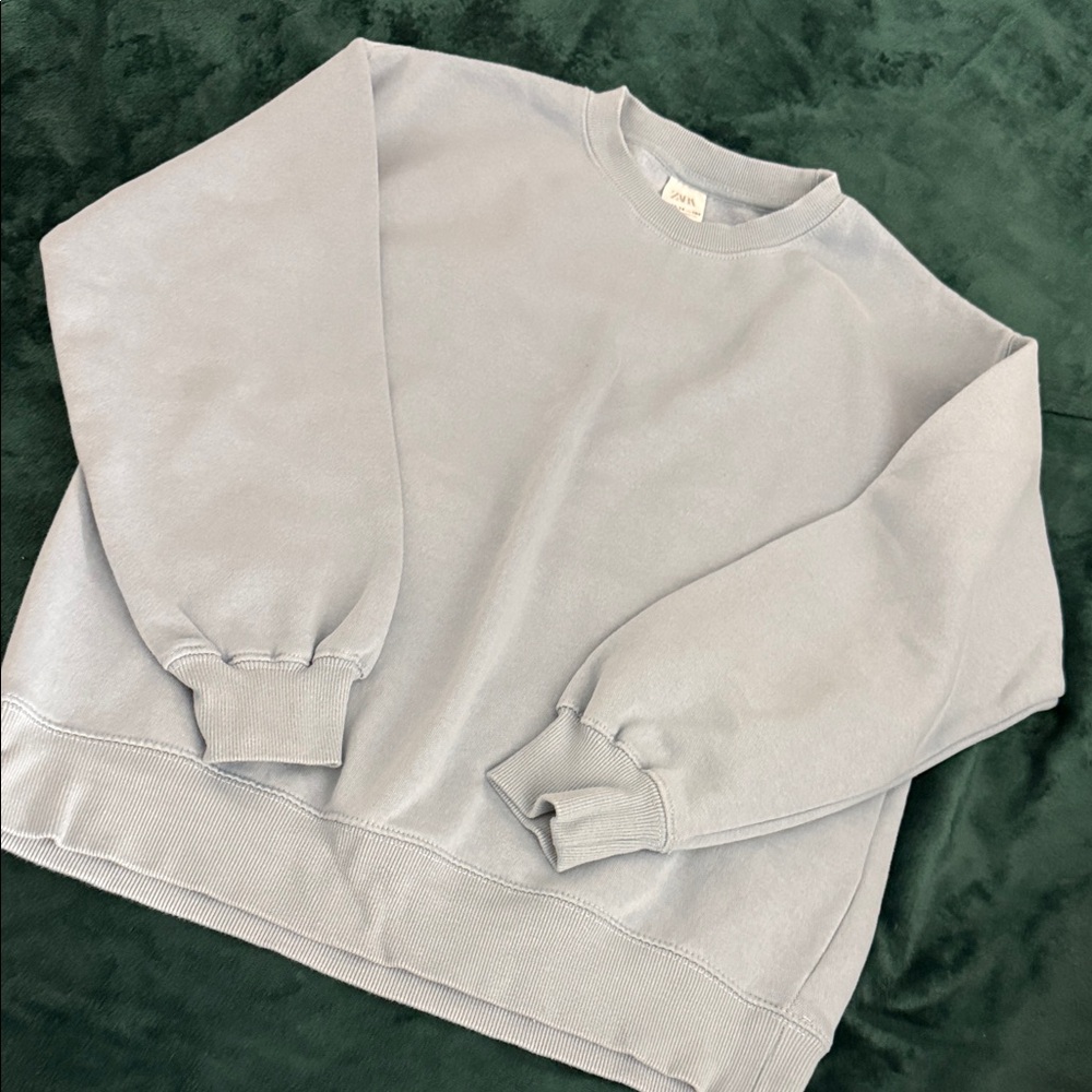 Zara kids Light blue Crewneck Sweater